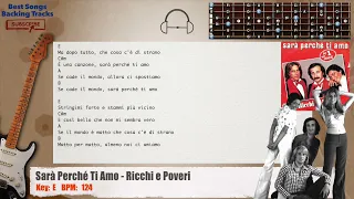 🎸 Sarà Perché Ti Amo - Ricchi e Poveri Guitar Backing Track with chords and lyrics