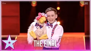 Jamie Leahey: UNREAL 13-Year-Old Ventriloquist WOWS & Gets Standing Ovation! | Final BGT 2022