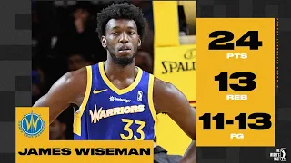 James Wiseman DOMINATES With 24 PTS & 13 REB In Win Over Kings