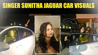 singer Sunitha jaguar car visuals at rangamarthanda premier show #singersunitha #rangamarthanda