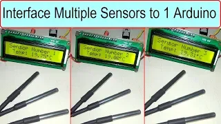 Interfacing Multiple DS18B20 Temperature Sensor to Arduino/Microcontroller