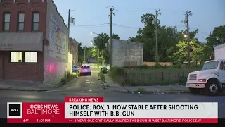 3-year-old injured by BB gun in West Baltimore, police say