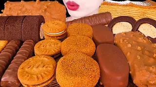 ASMR CHOCOLATE PARTY * ICE CREAM, MOCHI, TICO, CREPE CAKE, TWIX, LOTUS｜초콜릿 파티｜디저트먹방｜MUKBANG｜EATING｜