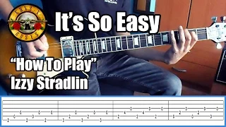 Guns N' Roses It's so easy IZZY STRADLIN ONLY with tabs | Rhythm guitar