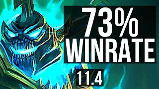 HECARIM vs ELISE (JUNGLE) | 8/0/6, 73% winrate, Legendary | EUW Grandmaster | v11.4