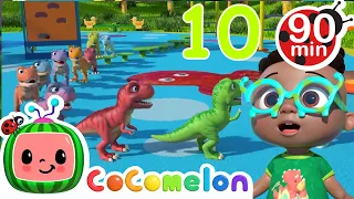 10 Little Dinos | @Cocomelon  | 🔤 English Subtitle Cartoon 🔤| Learning Videos for Kids