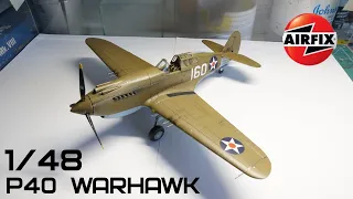 Airfix 1/48 P40B Warhawk - Paint | Part 2