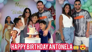 Messi celebrating Antonela's birthday 🤩❤️#messi #antonela #birthday #football #trending #miami #love