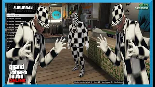 OUTFIT SUPERMOD CHECKERED FULL SCACCHI SU GTA 5 ONLINE