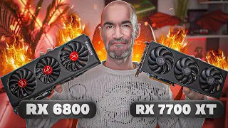 RX 6800 vs RX 7700 XT (tests en QHD 1440p élevé)