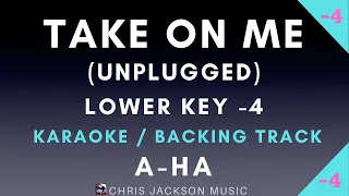 A-ha - Take On Me (Unplugged) - Lower Key (-4) Piano & Cello Acoustic Karaoke / Backing Track