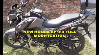 SP 160 Modification. All accessories in detail. #sp160 accessories.  #hondasp160 #accessories #bike