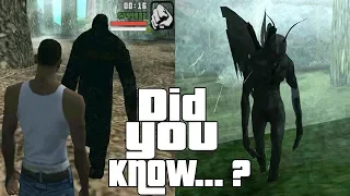 GTA San Andreas Secrets and Facts 8 Ghosts, Mothman, Bigfoot, UFO