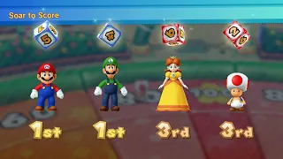 Mario Party 10 - Mario vs Luigi vs Daisy vs Toad - Airship Central
