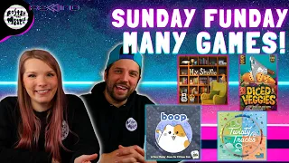 Boop, My Shelfie, Twisty Tracks & Diced Veggies Playthroughs | Sunday Funday