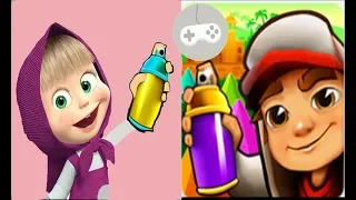 Subway Surfers Mumbai VS. 3D Masha Subway Runner Android Gameplay