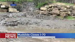 Mudslide Forces Closure Of I-70 Near Glenwood Springs