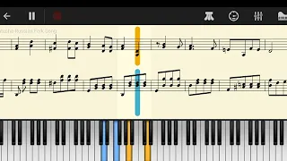 Perfect piano - Katyusha Russian folk song (Катюша) Piano Tutorial with sheet music Part #2