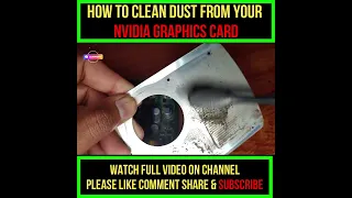 How to Clean Dust from your NVIDIA Graphics Card #shorts