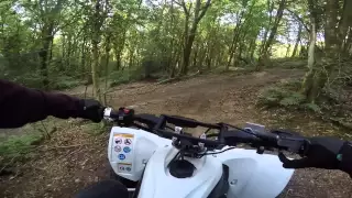 Playing In A Woodland Pit With A Yamaha Yfz450R + Raptor 700R