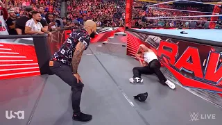 Ricochet attacks Logan Paul - WWE RAW 7/10/2023