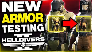 Helldivers 2 TESTING New Armor Changes! Which Armor Is The Best?