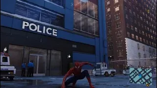 Полеты на паутине в игре  Marvel's Spider-Man на PS4 (Костюм из трилогии Сэма Рэйми)