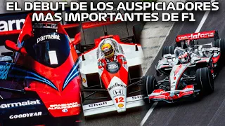 DEBUT DE LOS AUSPICIADORES MAS IMPORTANTS Y SUS DISEÑOS MAS ICONICOS EN F1! | #historiasf1