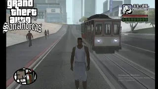 GTA SAN ANDREAS КАТАЕМСЯ НА ТРАМВАЕ [видео]