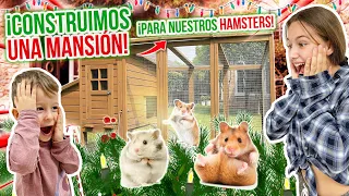 CONSTRUIMOS una MANSIÓN a nuestros HAMSTERS!! 😱 Sus REGALOS de NAVIDAD 🎄 Familia Carameluchi