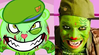 Happy Tree Friends Flippy Marathon In Real Life. Cosplay parody With Zero Budget.