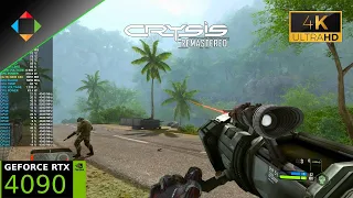 CRYSIS Remastered | 4K Native, Ray Tracing ON | Can It Run Crysis RTX 4090 | Ryzen 7 7800X3D