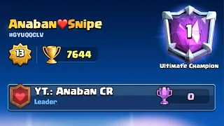 ¡Top 1 del mundo en +7644 Copas!!! 😱🏆 *Final de Temporada* | Clash Royale -Anaban CR