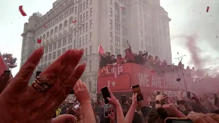Liverpool fc homecoming parade 29th  May 2022