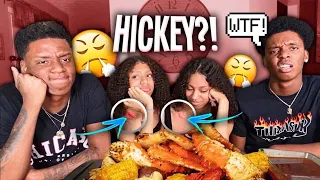 NEVER HAVE I EVER WITH MY 13 YEAR OLD COUSINS... TheWickerTwinz KINGCRAB MUKBANG