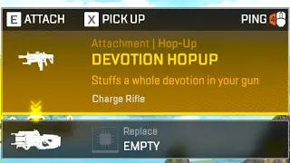 Charge rifle with Devotion hopup VS 4,000 HP dummie!