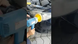 تلميع المصابيح الامامية | Headlight polishing                 #car #shorts #auto #like #oman