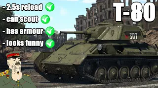 This Russian *LIGHT* Tank Obliterates Your Enemies🤣 - (T-80) | War Thunder