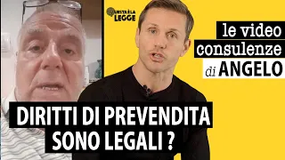 Diritti di prevendita: sono legali? | avv. Angelo Greco