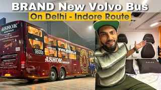 Delhi to Indore journey in Brand New volvo Bus