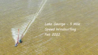 Lake George Five Mile Windsurf Speed Sailing