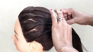 Easy Twisted With Ponytail Hairstyles || Simple Hairstyles For Everyday