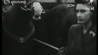 ROYAL: Princess Elizabeth and Princess Margaret trip to the circus in Reading (1946)