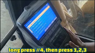 paano magreset sa monitor ng Pc200 excavator (komatsu)