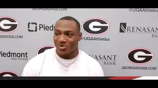 James Cook shares his thoughts on Georgia football senior day