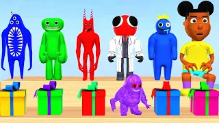 Guess The Right Gift Box Challenge With Garten Of Banban Rainbow Friends Huggy Wuggy Amanda Adventur