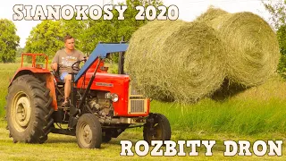 Sianokosy 2020⚡Ursus c 360 & 902🚜 Rozbity dron czyli siano w bele na wesoło 😁