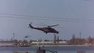 Mi-35M and Mi-8, Chernomorskoe, Crimea