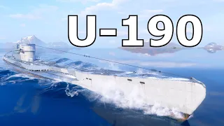 World of WarShips U-190 - 190K Damage