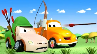 Autogaráž pro děti - Z Matta je Robin Hood - Tomova Autolakovna ve Městě Aut 🎨 Animáky pro děti